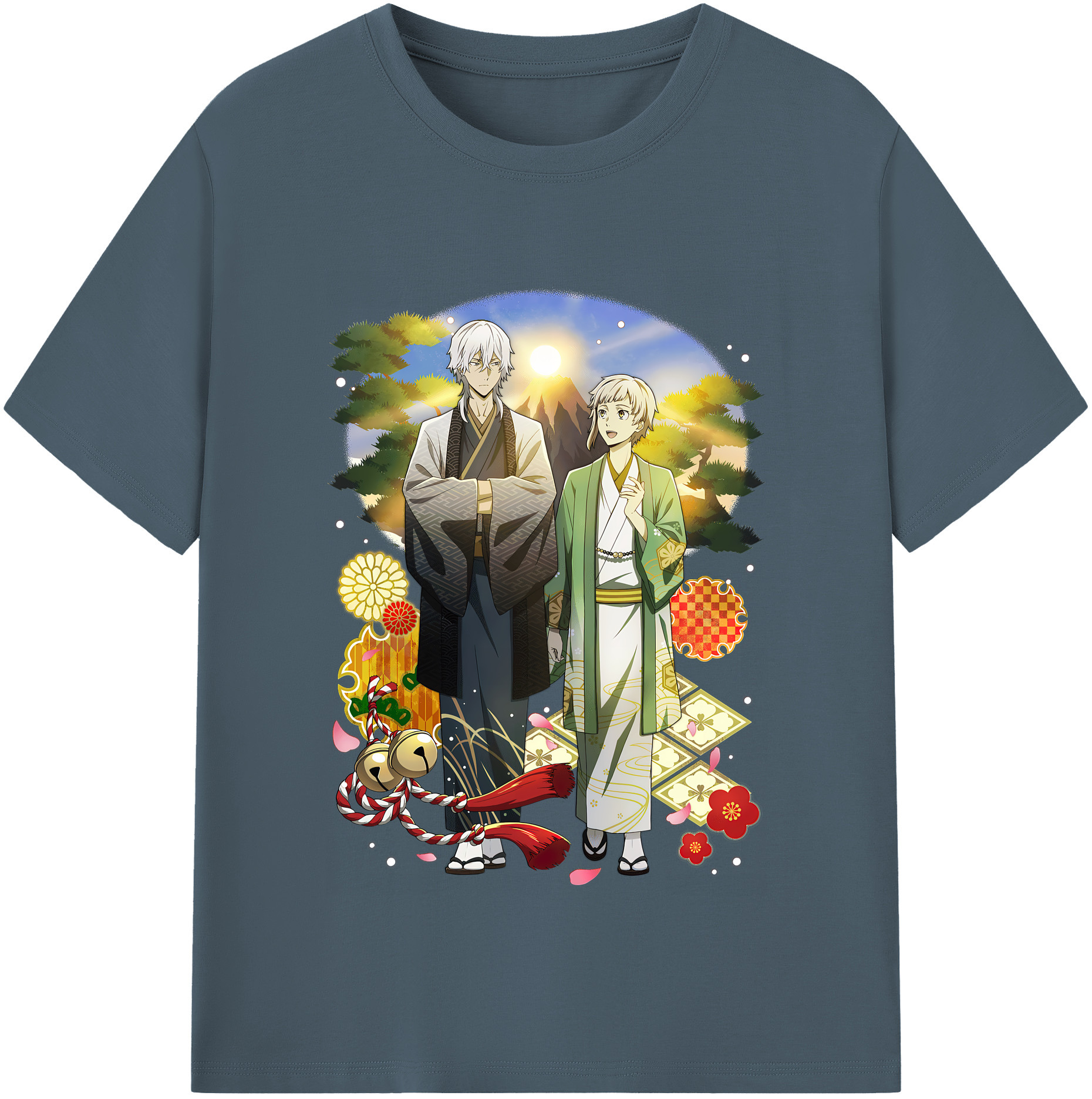 （画像用） 文豪ストレイドッグス Bungo Stray Dogs 綿100％半袖Tシャツ（フロントプリント）